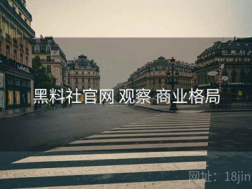 黑料社官网 观察 商业格局