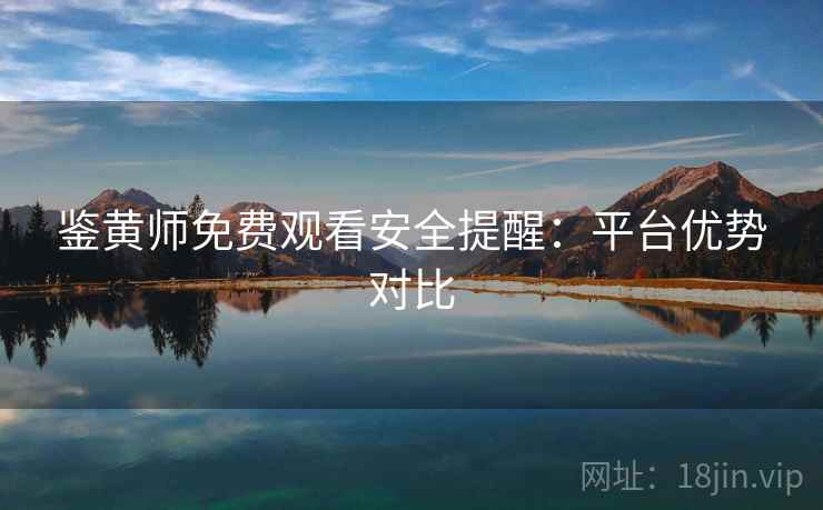鉴黄师免费观看安全提醒：平台优势对比
