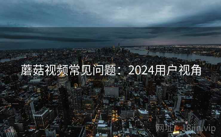 蘑菇视频常见问题：2024用户视角