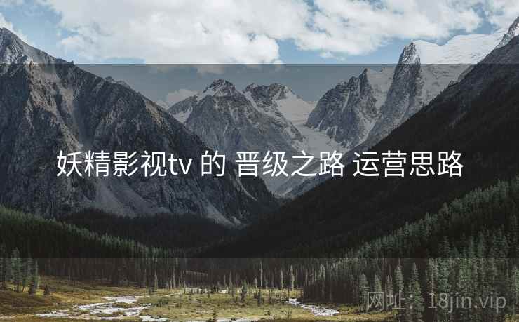 妖精影视tv 的 晋级之路 运营思路